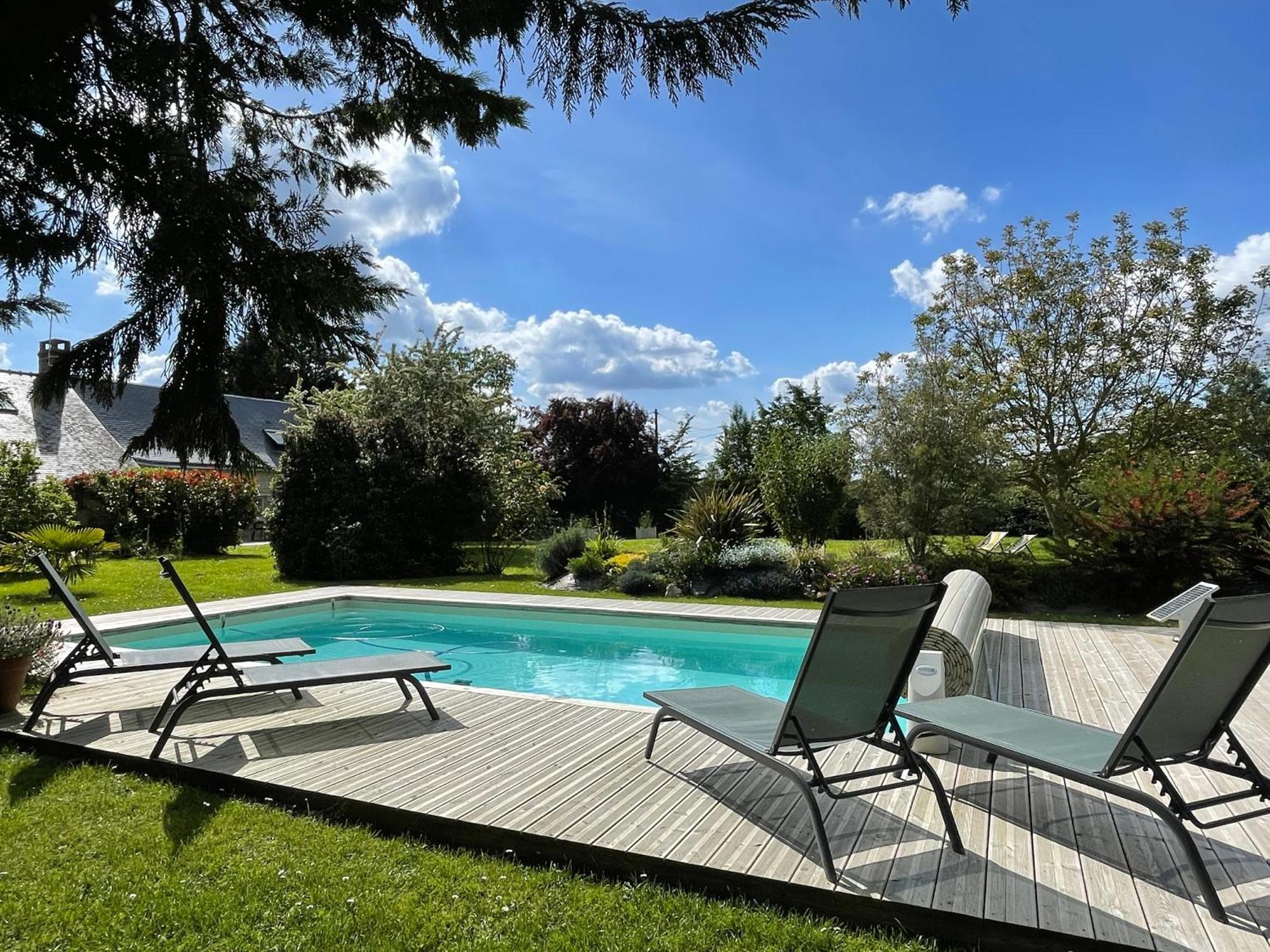 Villebernier Chambres D Hotes Avec Piscine Et Spa La Foliere Saumur المظهر الخارجي الصورة